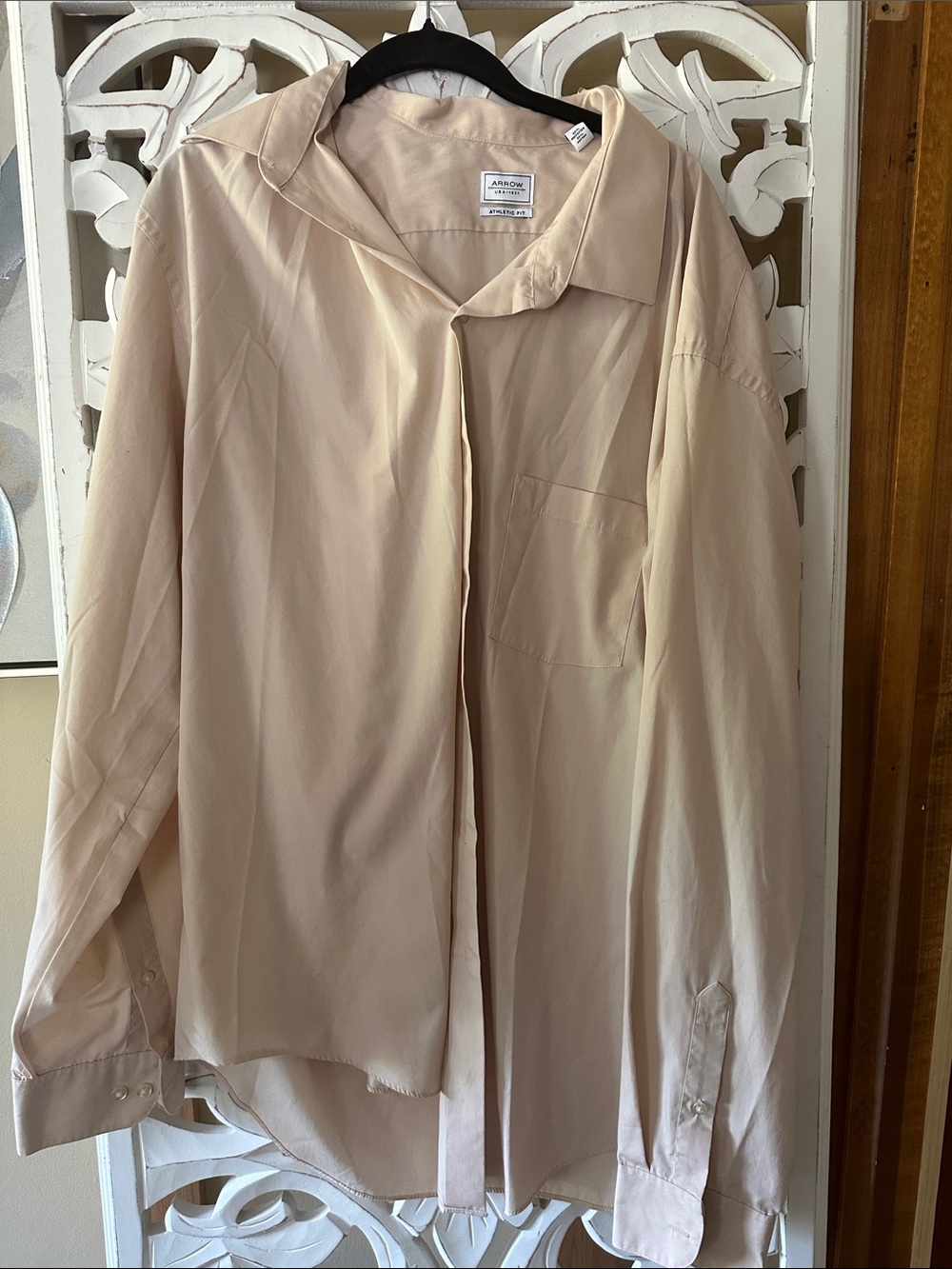 Arrow Beige Athletic Fit Shirt